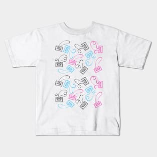 Retro Cassette pattern Kids T-Shirt